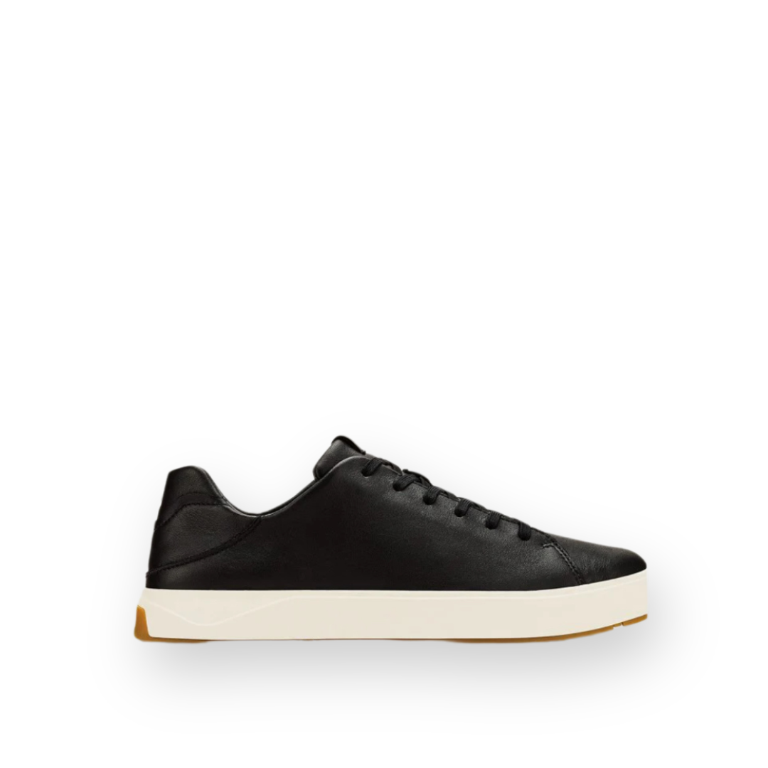 OLUKAI - LAE'AHI LI'ILI SNEAKER IN ONYX LEATHER