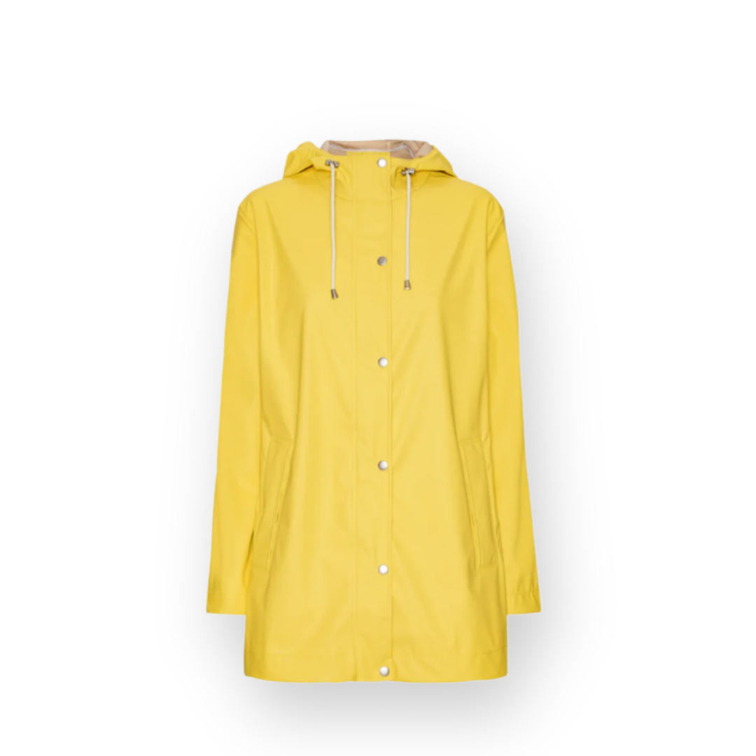 ILSE JACOBSEN - SHORT RAIN228 COAT IN LEMON DROP