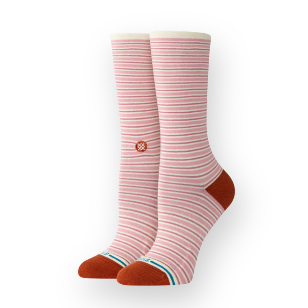 STANCE - WOMEN'S FORTUNE CREW SOCK IN DUSTY ROSE