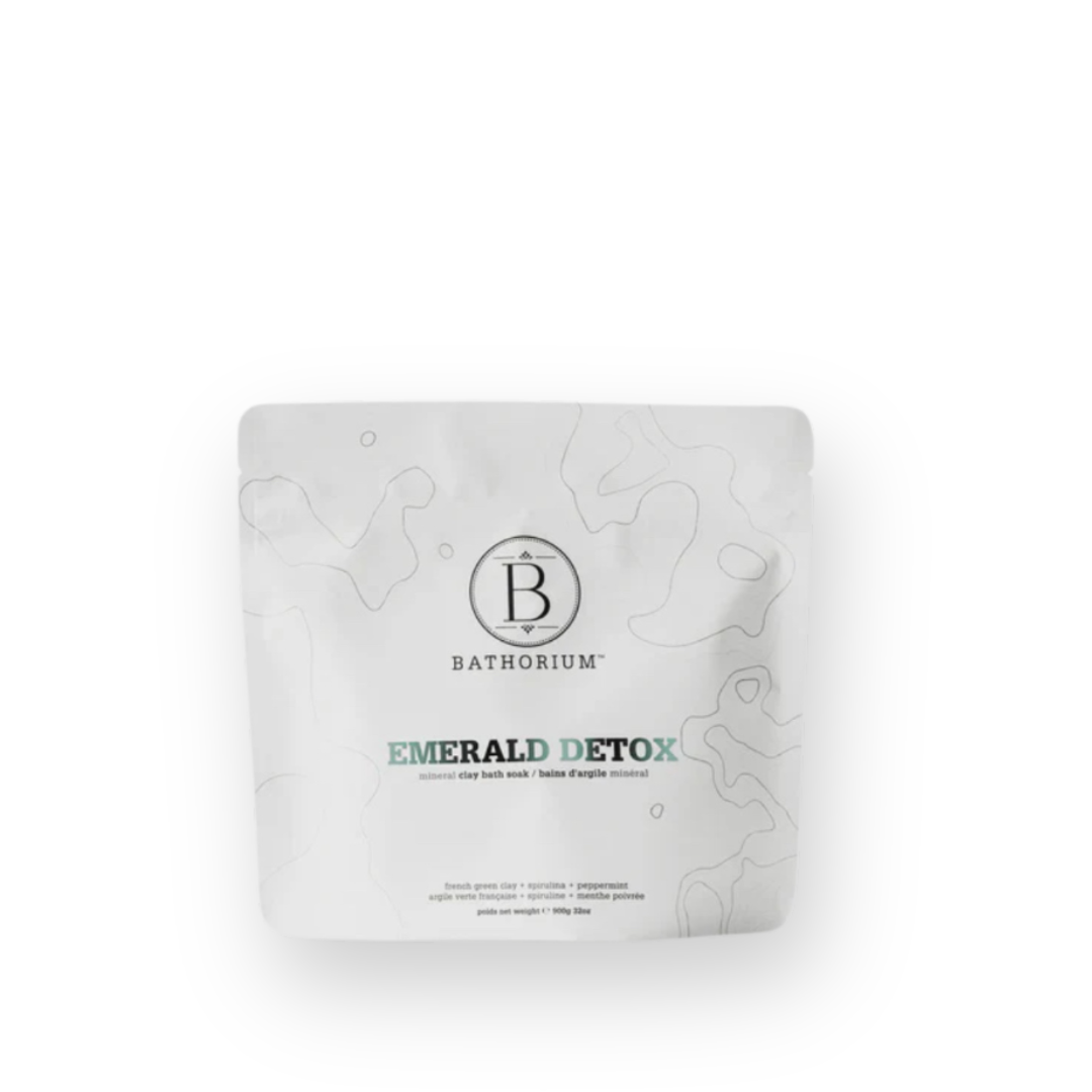 BATHORIUM - MINERAL CLAY BATH SOAK IN EMERALD DETOX - 900G