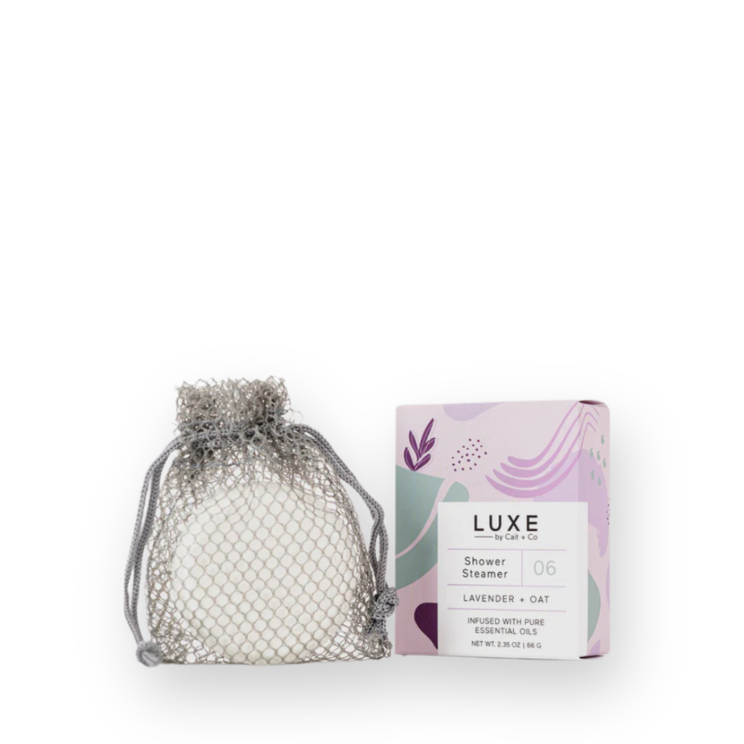 LUXE BY CAIT & CO - SHOWER STEAMER IN LAVENDER + OAT