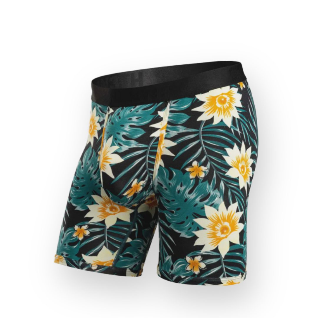 BN3TH - CLASSIC BOXER BRIEF PRINT IN TROPICAL FLORAL - BLACK