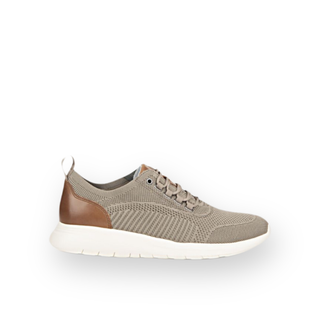 JOHNSTON & MURPHY - AMHERST 2.0 SNEAKER IN TAUPE KNIT TEXTILE