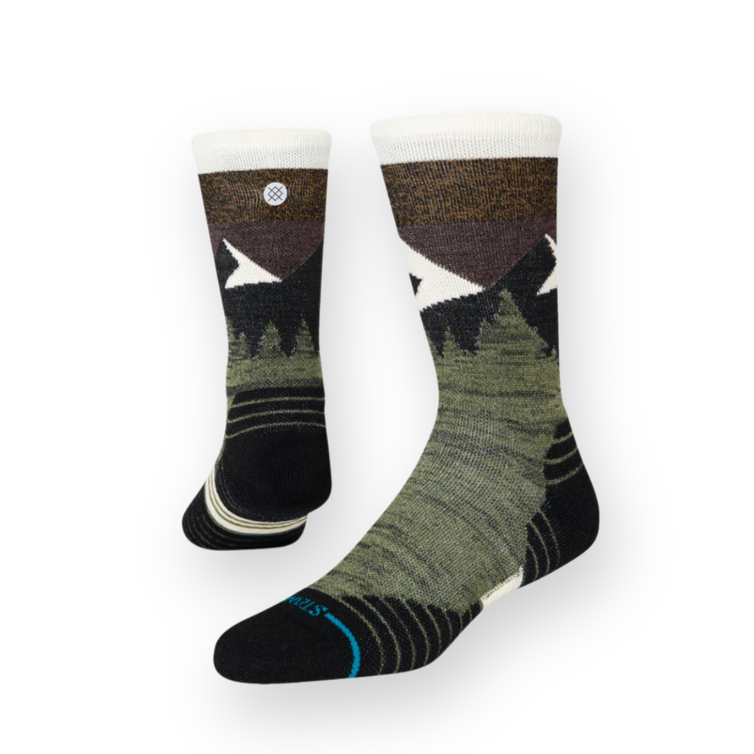 STANCE - MID WOOL CREW SOCK IN OLIVE