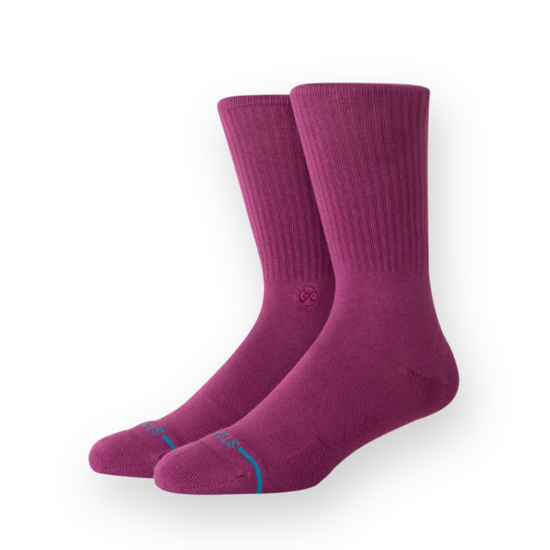 STANCE - ICON CREW SOCK IN BERRY