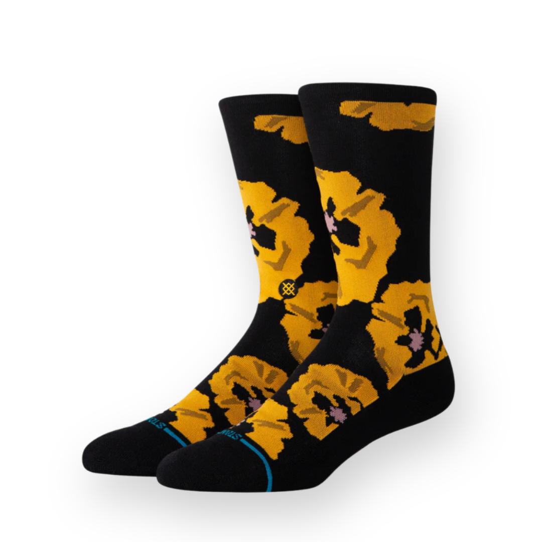 STANCE - POPPYLAND CREW SOCK IN BLACK