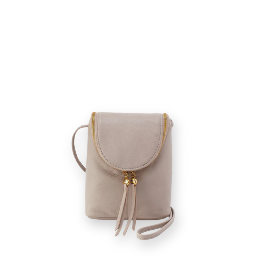 HOBO - FERN CROSSBODY IN TAUPE PEBBLED LEATHER