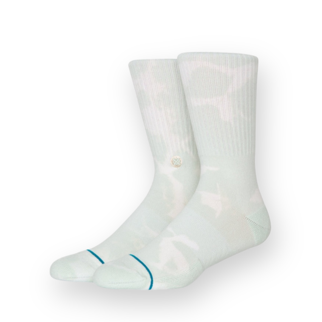 STANCE - ICON DYE CREW SOCK IN LIGHT BLUE