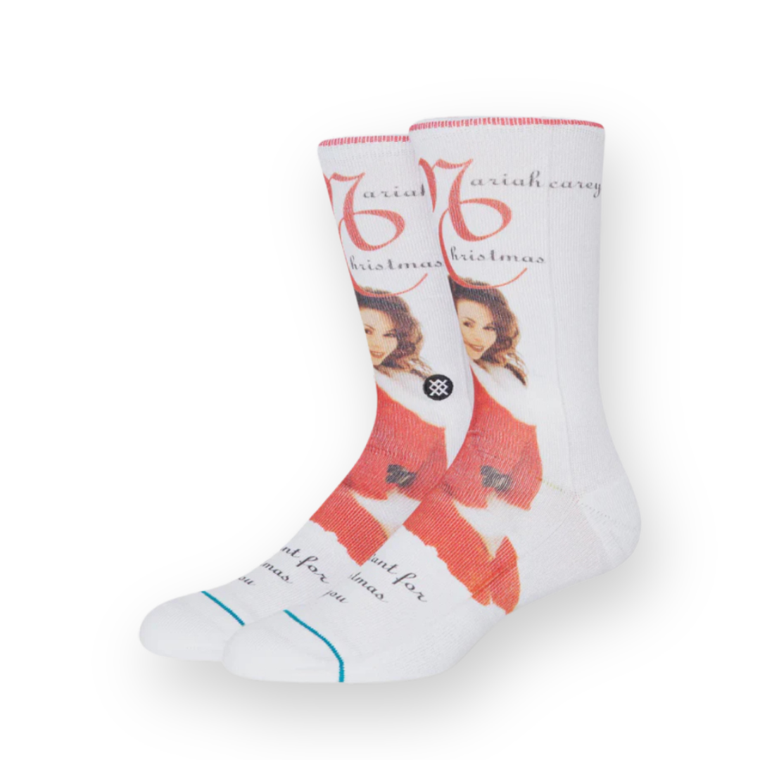 STANCE - MARIAH CAREY MAKE MY WISH COME TRUE CREW SOCK IN WHITE