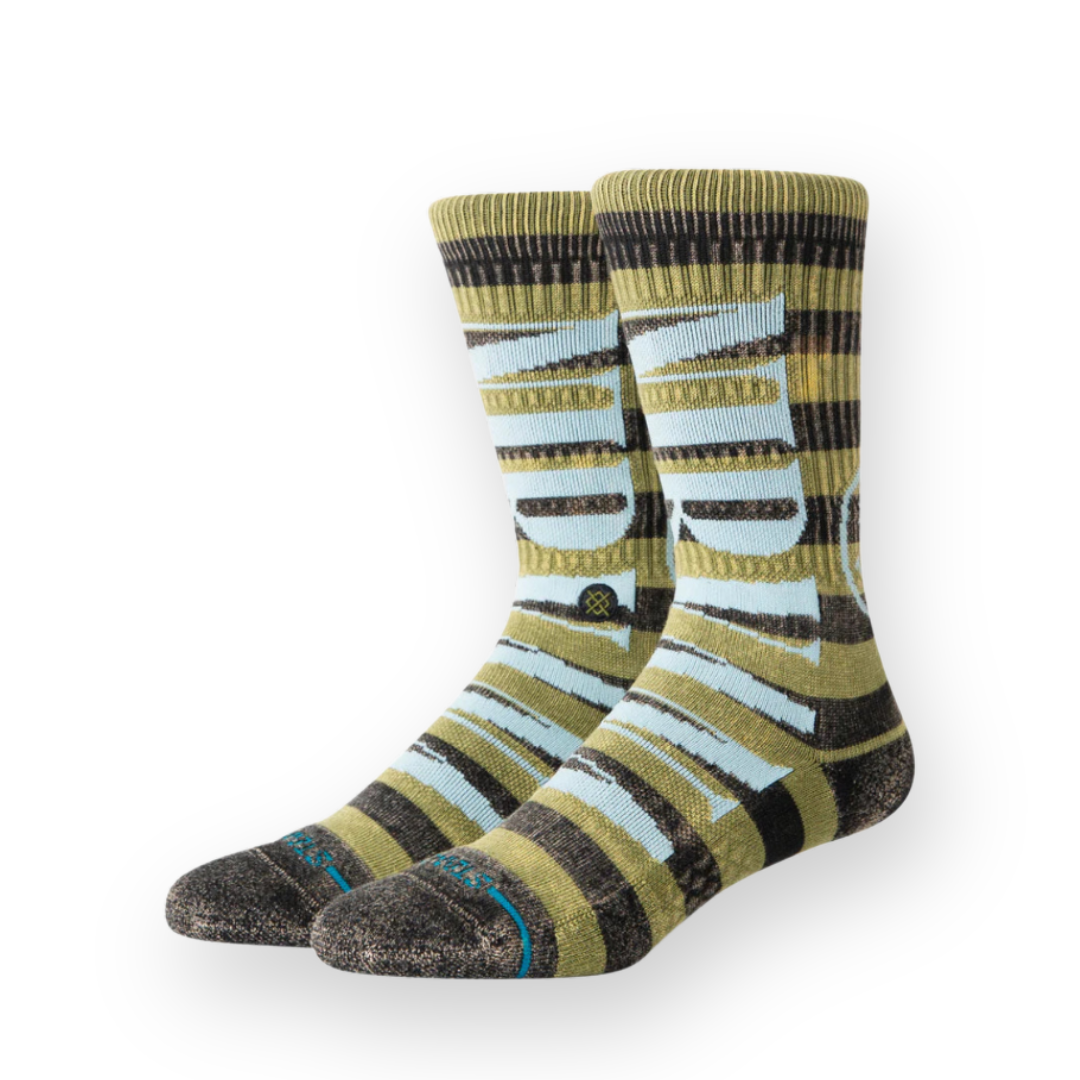 STANCE - NIRVANA CREW SOCK IN GREEN