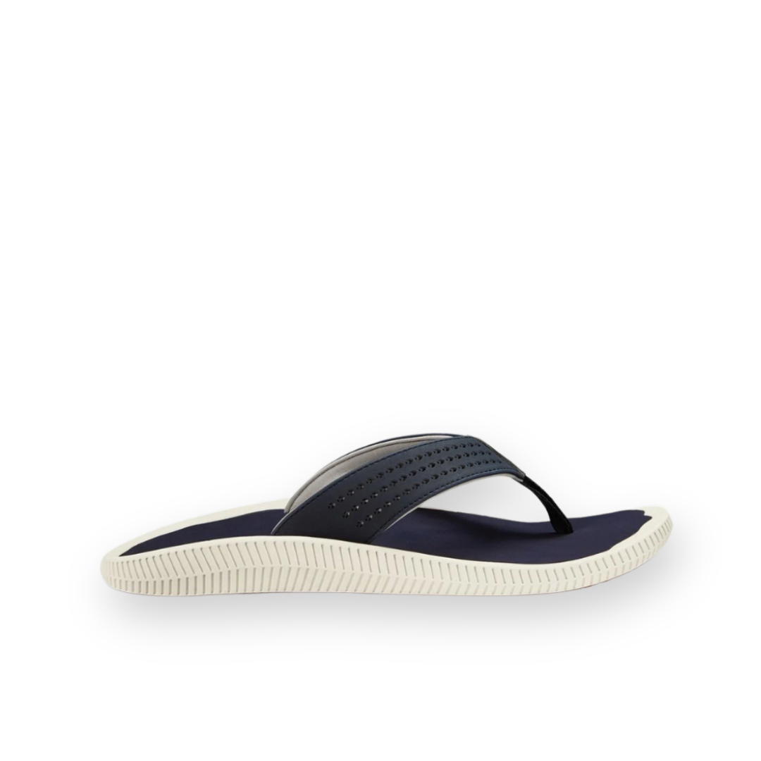 OLUKAI - ULELE THONG SANDAL IN BLUE DEPTH TEXTILE