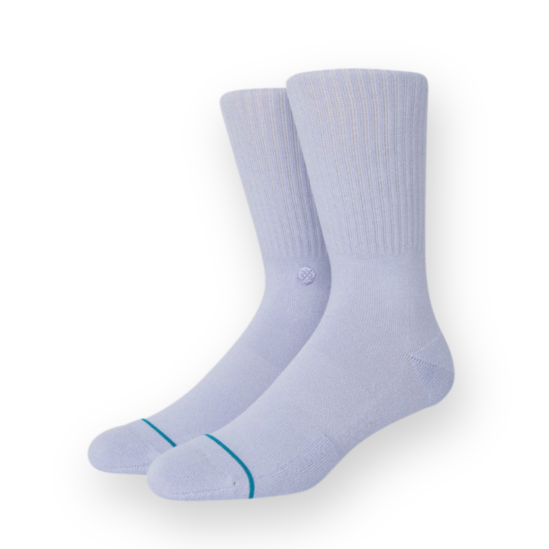 STANCE - ICON CREW SOCK IN LILAC ICE