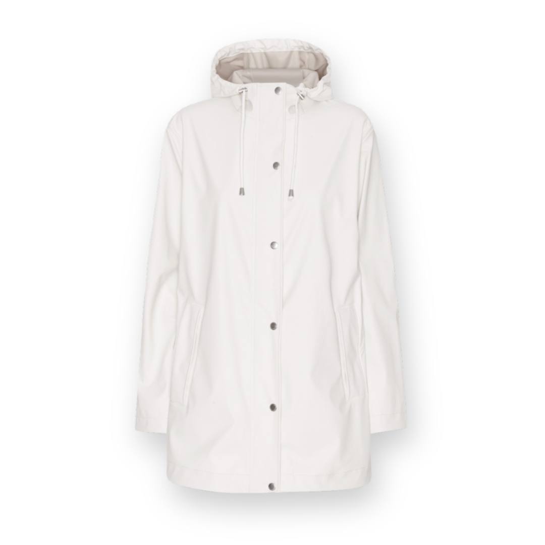 ILSE JACOBSEN - SHORT RAIN228 JACKET IN MILK CREME