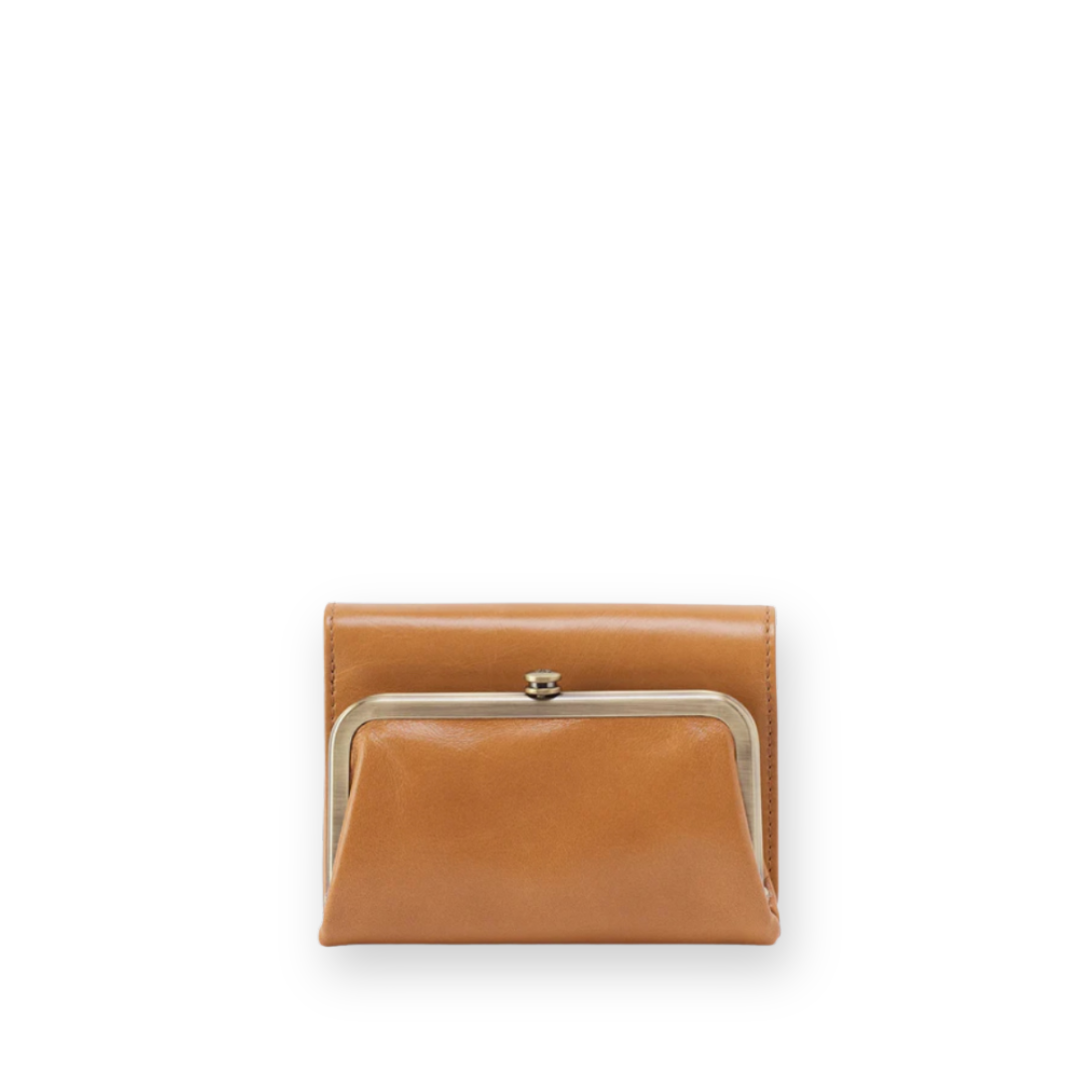 HOBO - ROBIN WALLET IN NATURAL POLISHED LEATHER