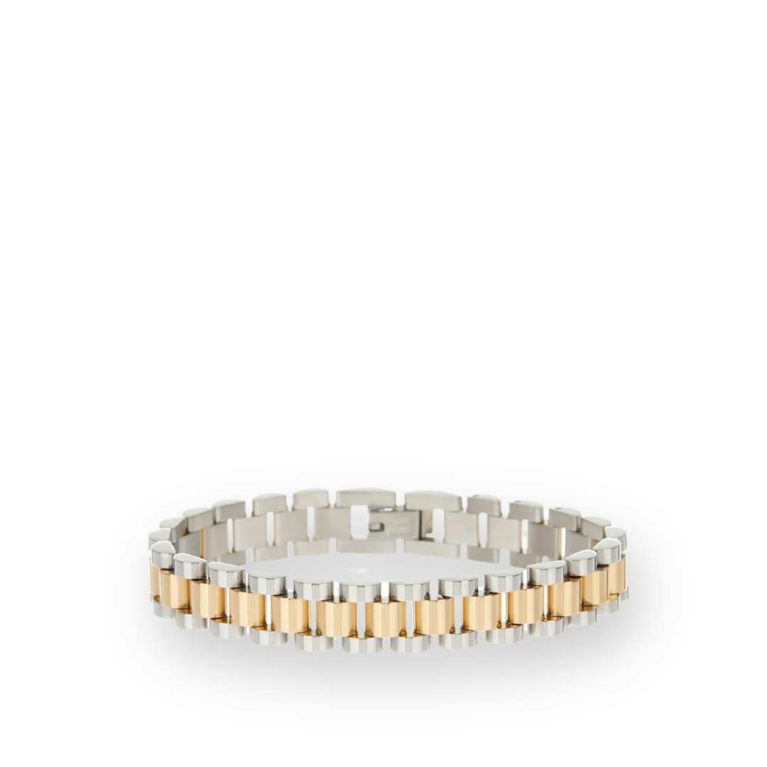 LUV AJ - TIMEPIECE BRACELET IN TWO-TONE