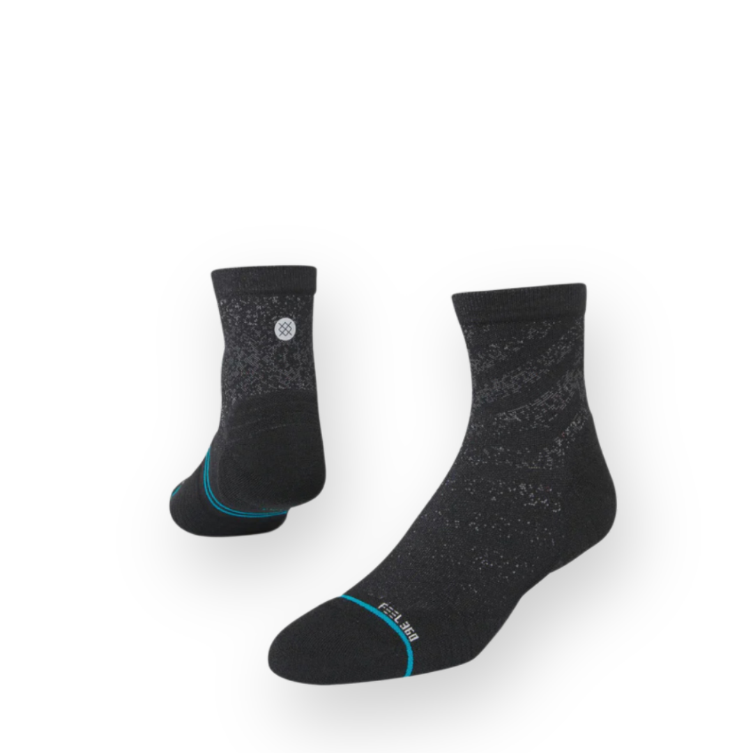 STANCE - RUN LIGHT QUARTER SOCK IN BLACK