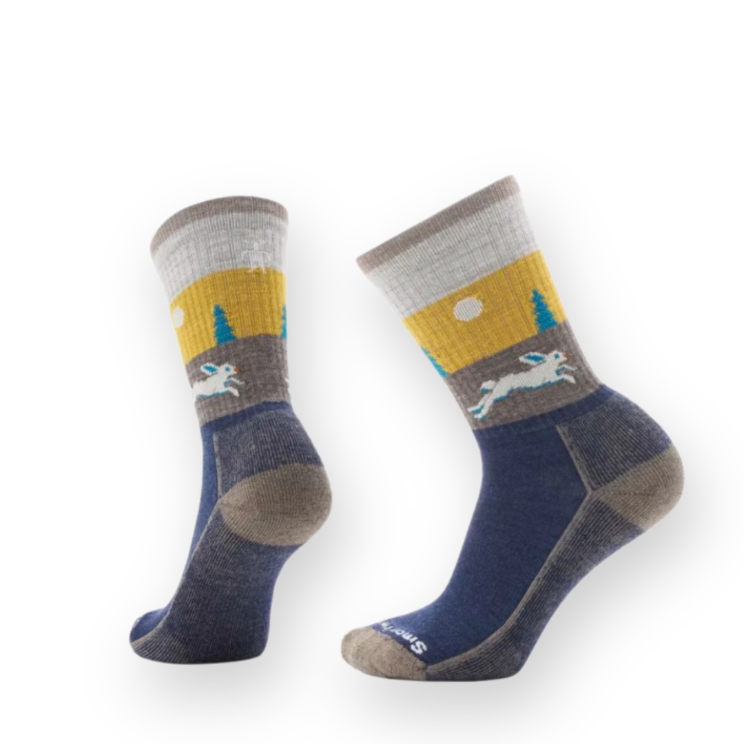 SMARTWOOL - EVERYDAY HARE CHASE CREW SOCK IN DEEP NAVY