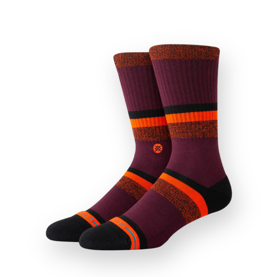 STANCE - DANTE CREW SOCK IN WINE