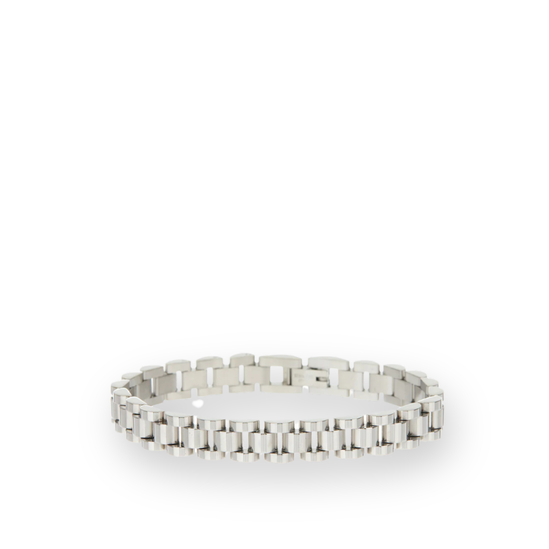 LUV AJ - TIMEPIECE BRACELET IN SILVER