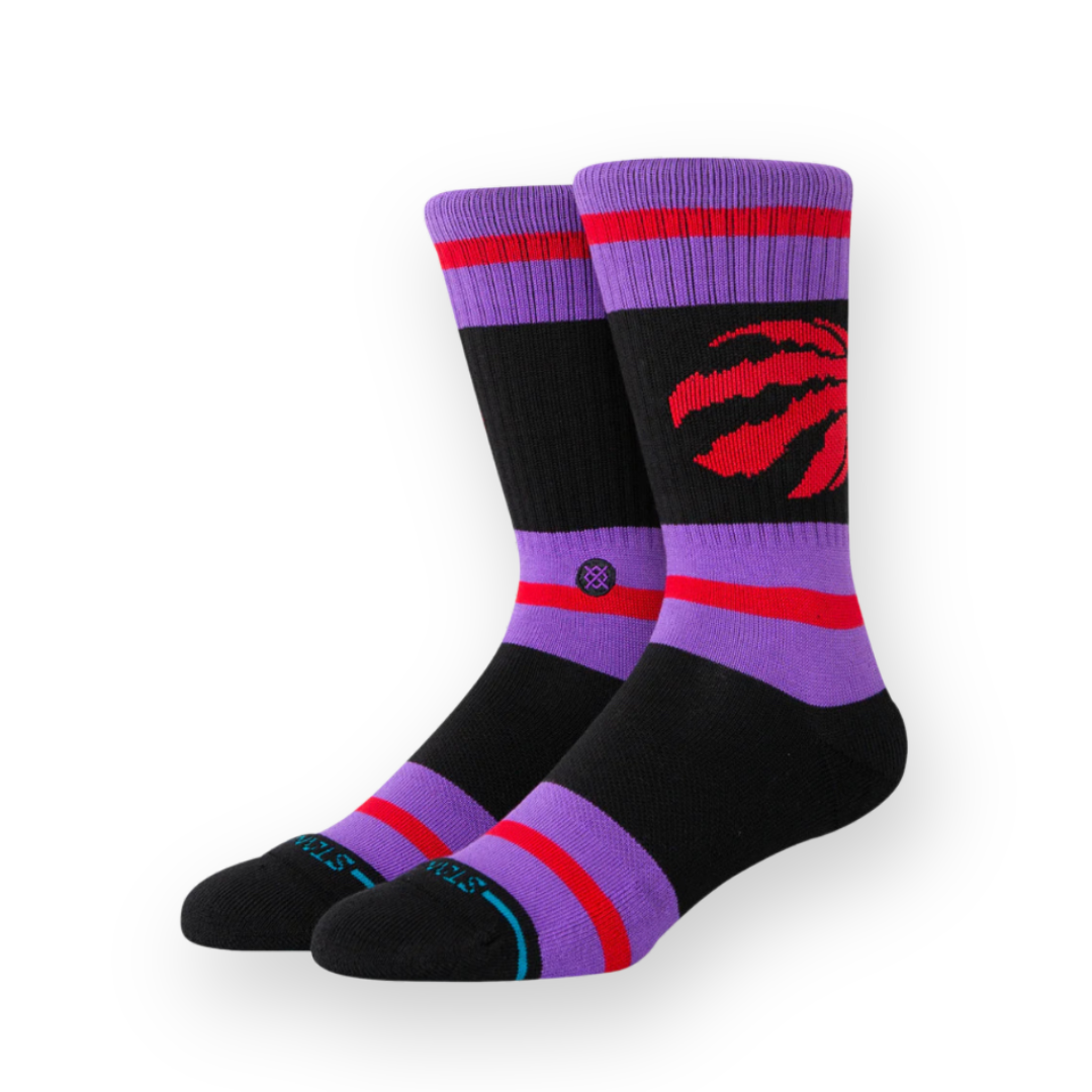 STANCE - NBA PREP STRIPE CREW SOCK IN PURPLE