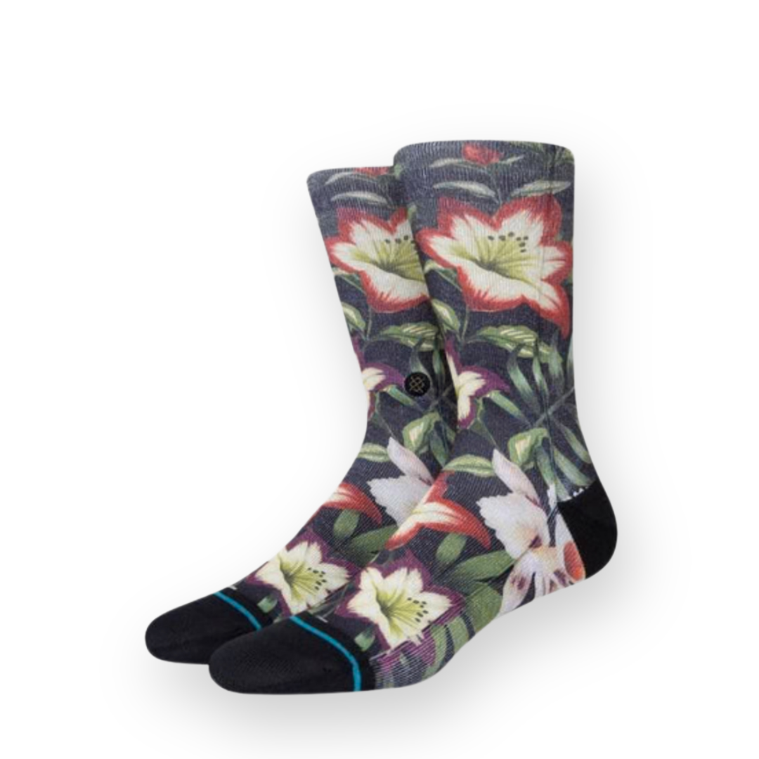 STANCE - VARIEGATE CREW SOCK IN BLACK