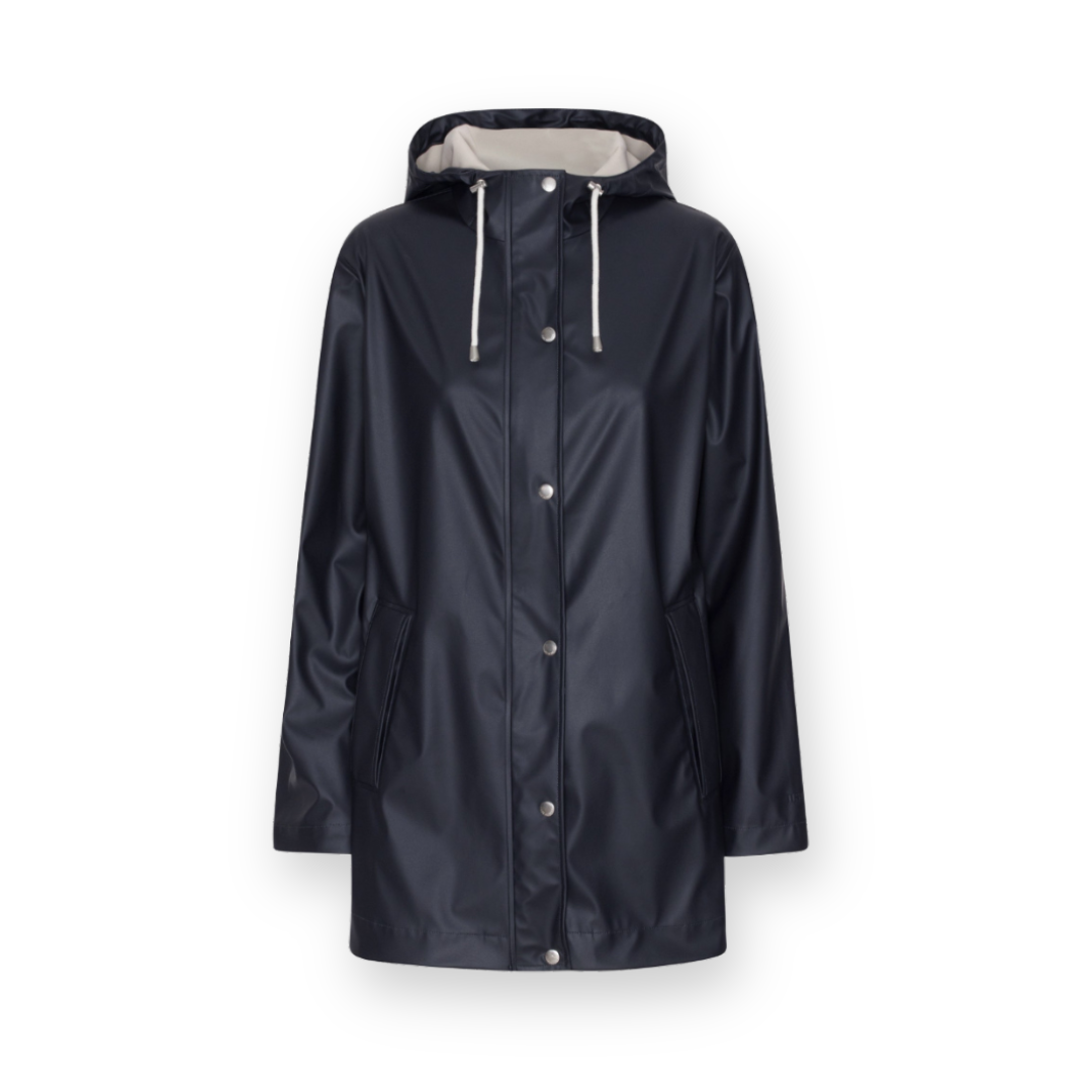 ILSE JACOBSEN - SHORT RAIN228 JACKET IN DARK INDIGO