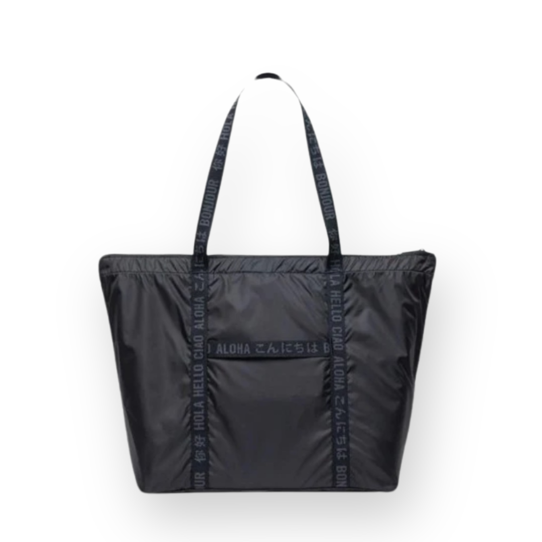 HERSCHEL - PORTLAND PACKABLE TOTE IN BLACK