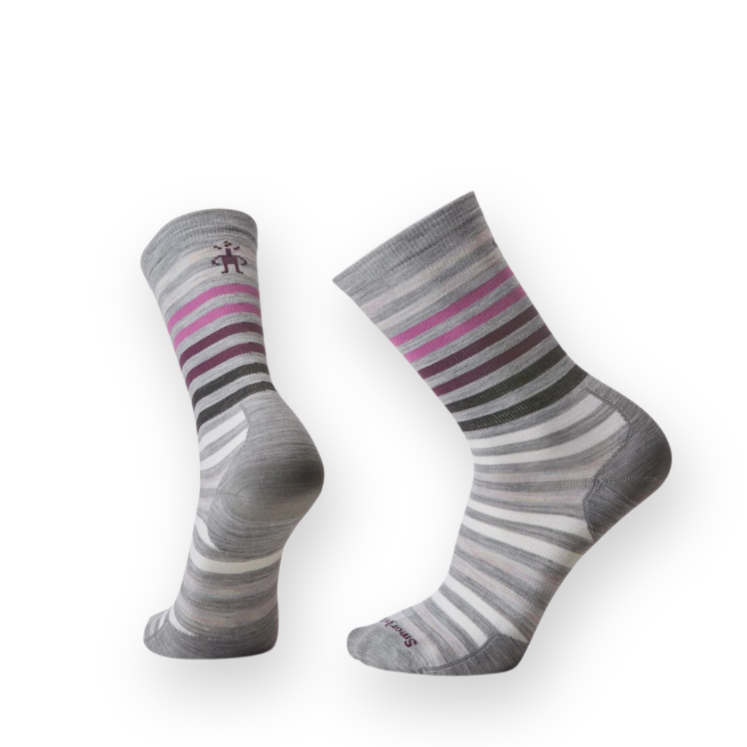 SMARTWOOL - EVERYDAY SPRUCE STREET CREW SOCK IN LIGHT GRAY