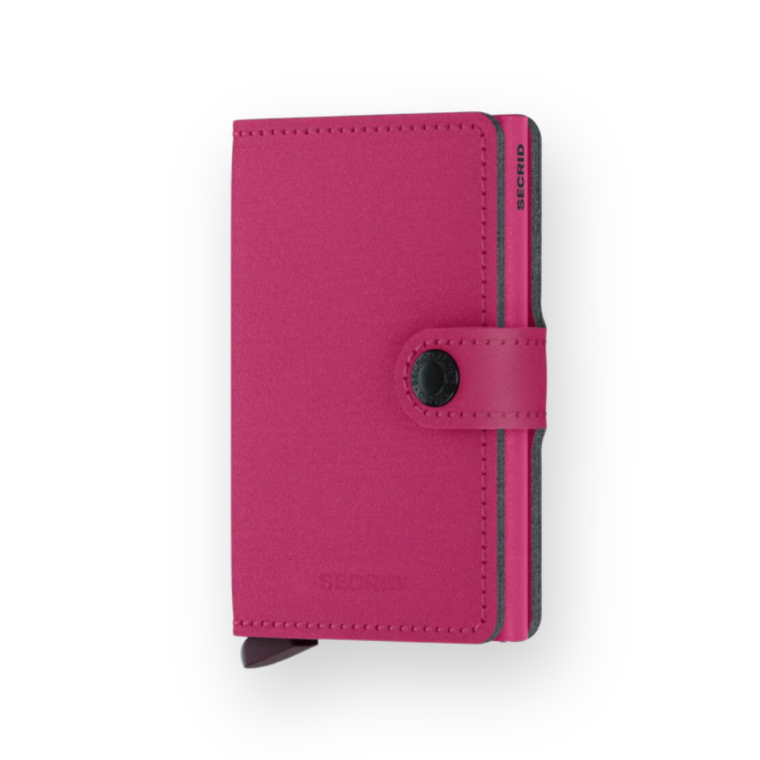 SECRID - MINIWALLET IN POWDER FUCHSIA VEGAN LEATHER