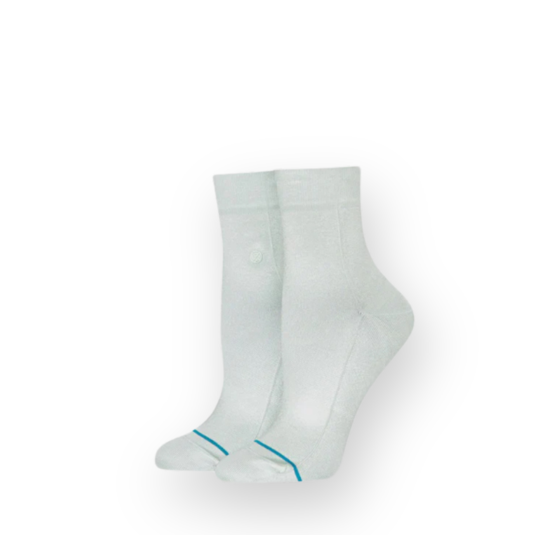 STANCE - WOMEN'S REAL SLICK QUARTER SOCK IN SEA BLUE