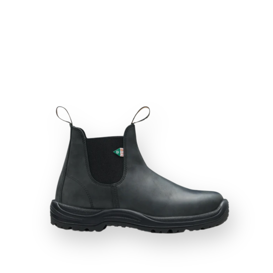 BLUNDSTONE - 181 WORK & SAFETY BOOT IN RUSTIC BLACK NUBUCK