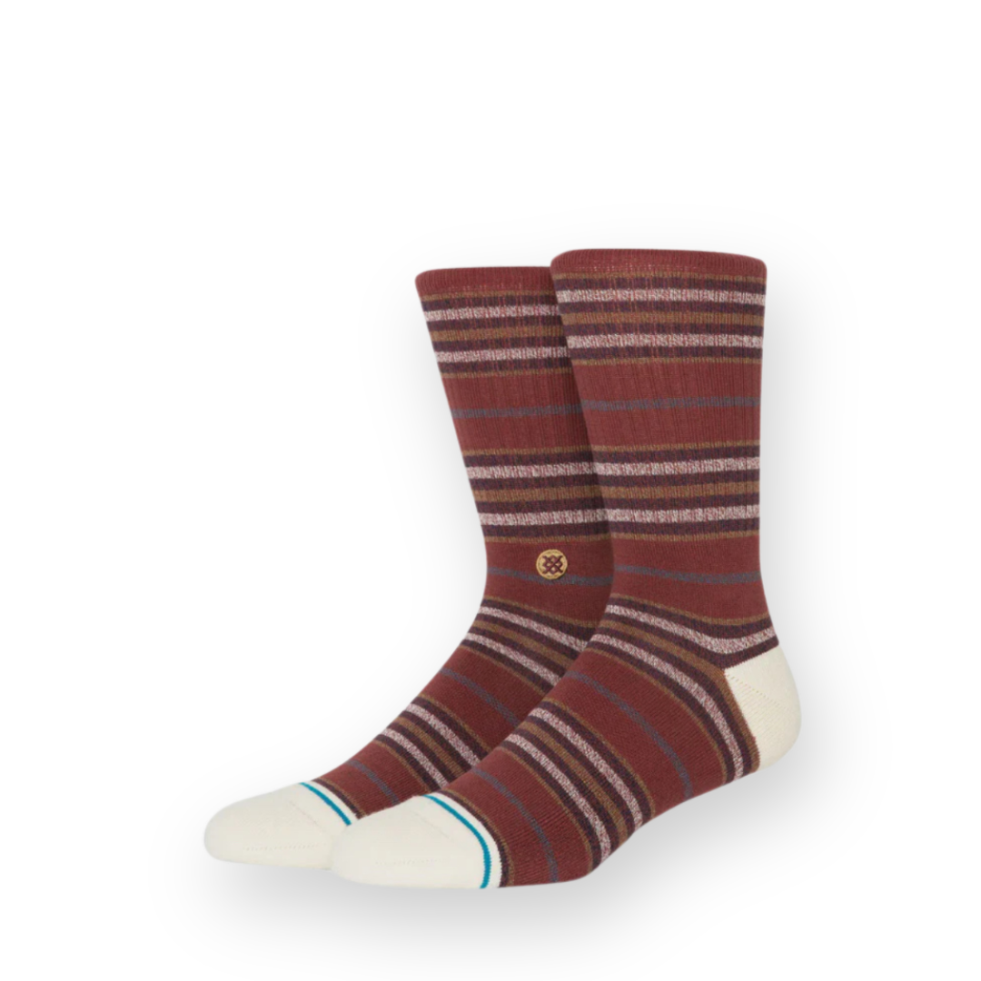 STANCE - WILFRED CREW SOCK IN MAROON