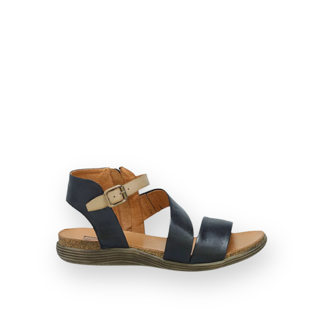 MIZ MOOZ - MEADOW SANDAL IN BLACK LEATHER