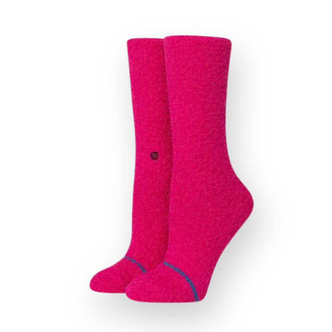 STANCE - WOMEN'S WARM FUZZIES CREW SOCK IN PINK