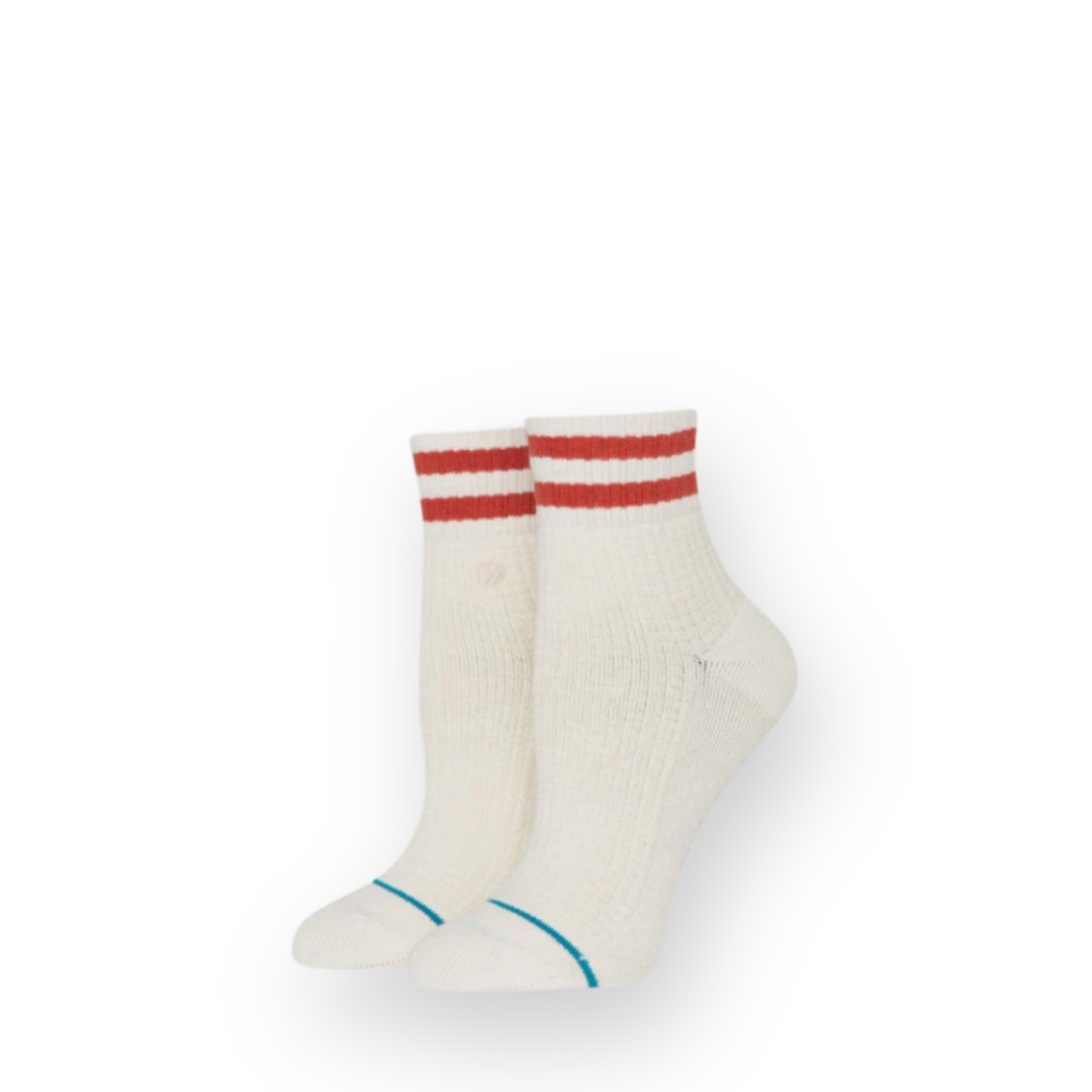 STANCE - WOMEN'S WAFFLES N BUTTER QUARTER SOCK IN OFF WHITE