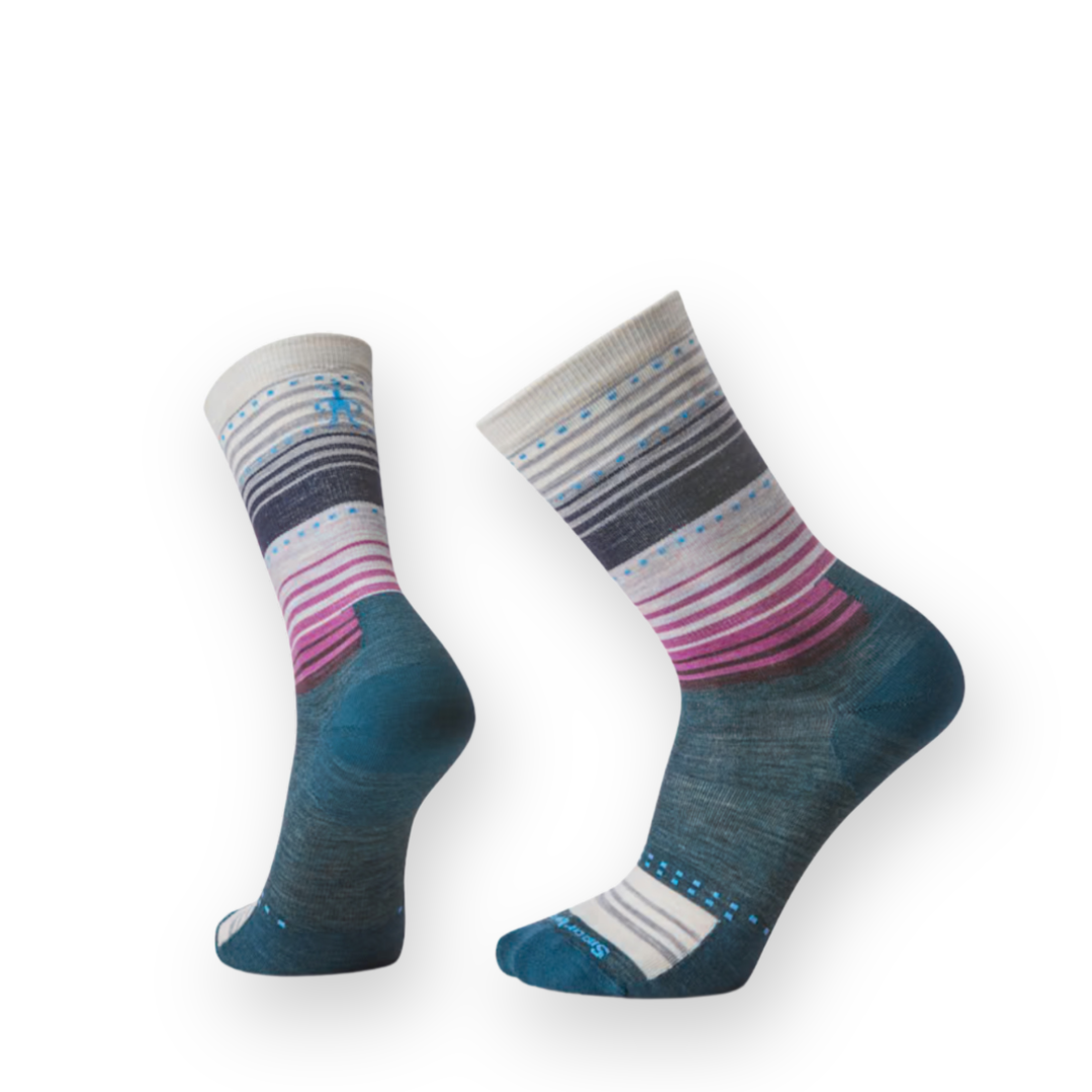 SMARTWOOL - EVERYDAY STITCH STRIPE CREW SOCK IN TWILIGHT BLUE