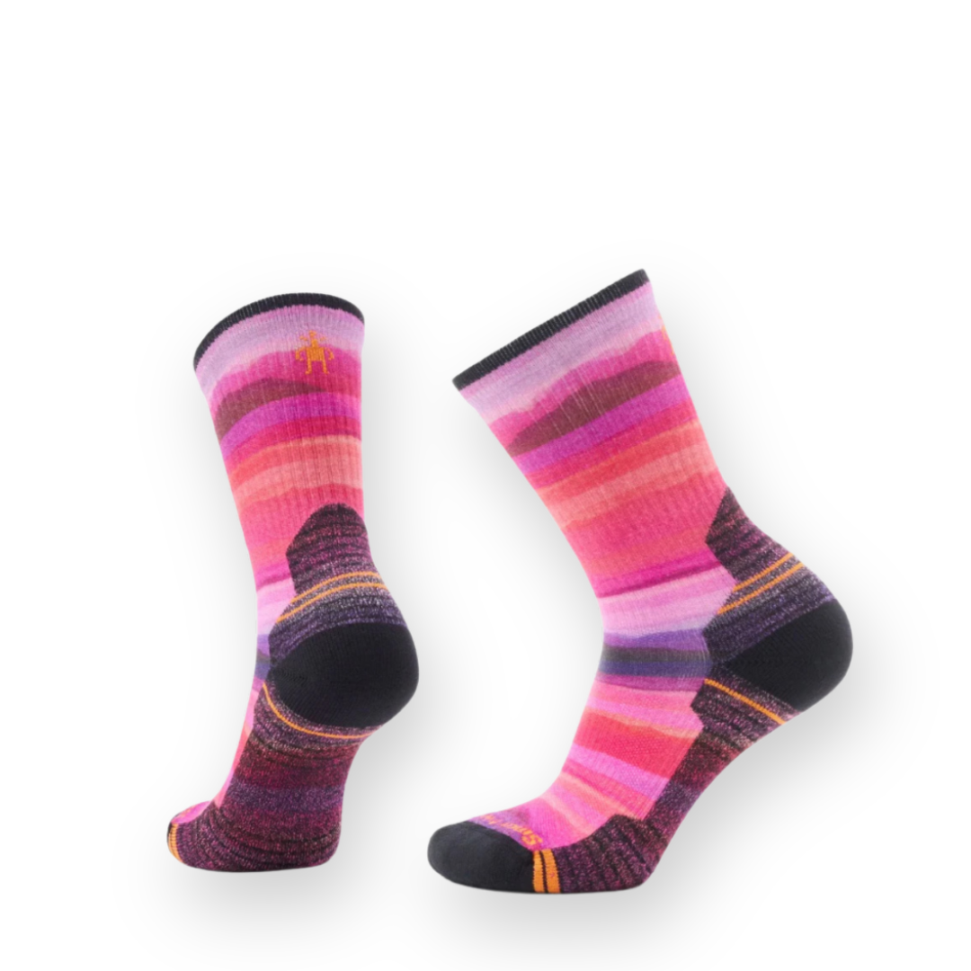 SMARTWOOL - WOMEN'S HIKE HILLTOP CREW SOCK IN POWER PINK