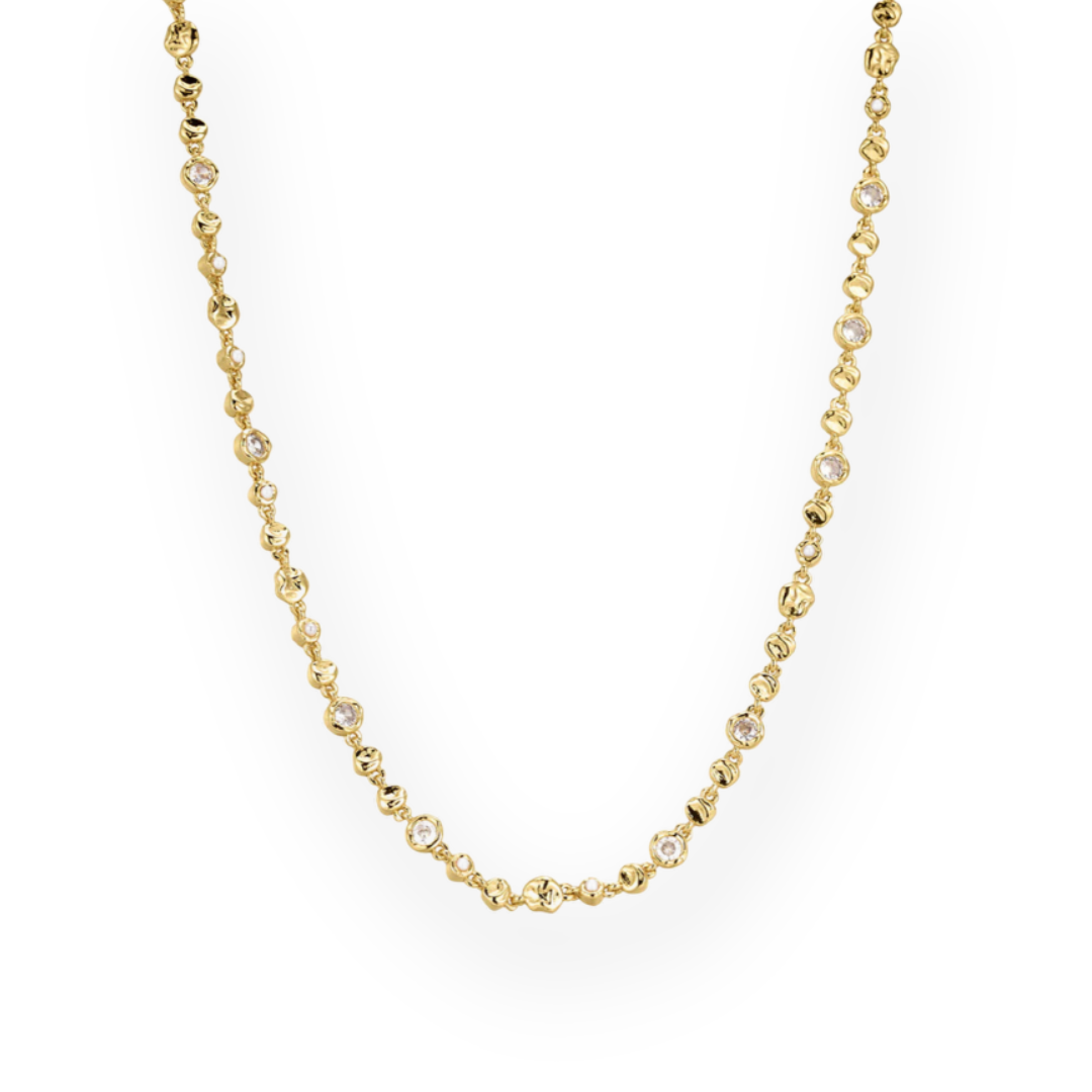 LUV AJ - ECLECTIC TENNIS NECKLACE IN GOLD