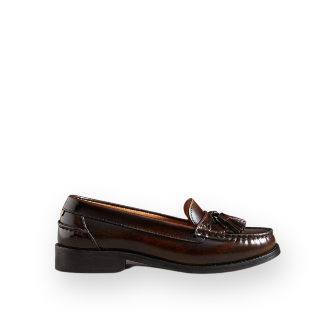 ALOHAS - TERRANE LOAFER IN BURNISH BROWN LEATHER