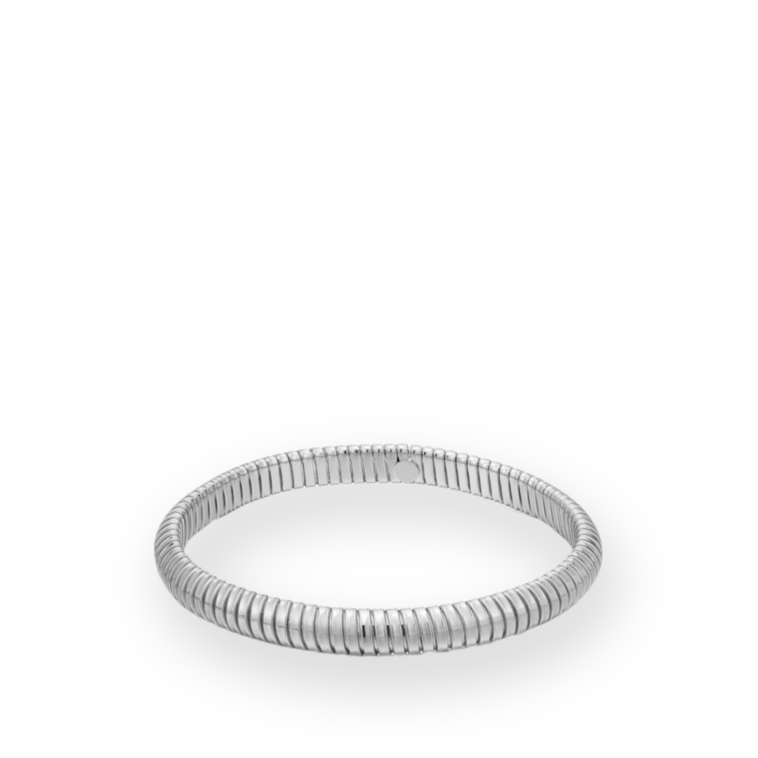 LUV AJ - MINI FLEX SNAKE CHAIN BRACELET IN SILVER