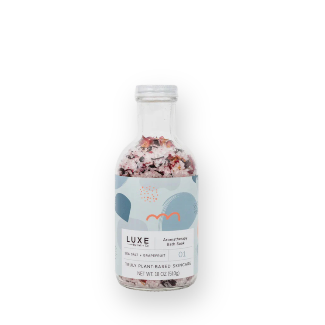 LUXE BY CAIT & CO - BATH SOAK IN SEA SALT + GRAPEFRUIT