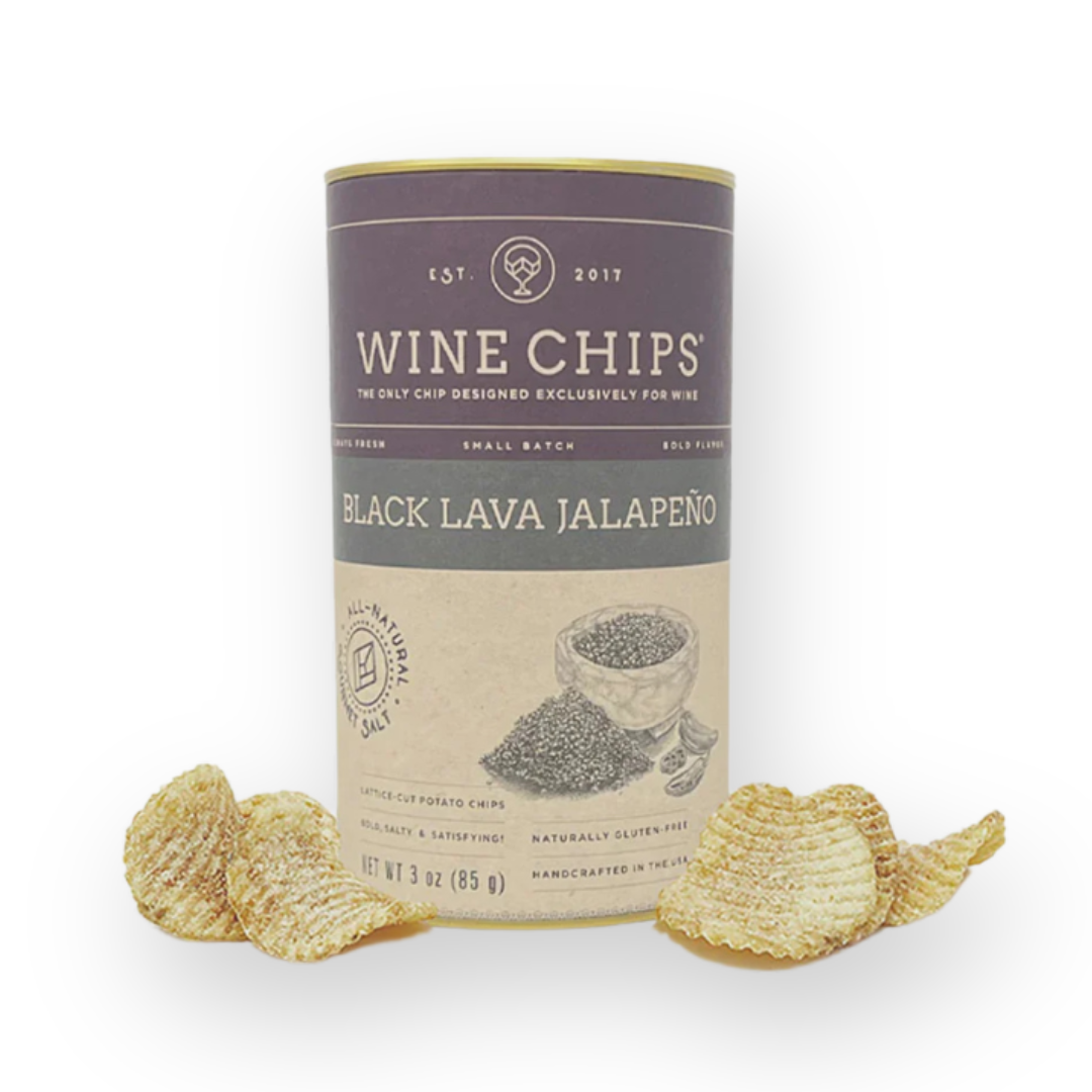 WINE CHIPS - WINE CHIPS IN BLACK LAVA JALAPENO