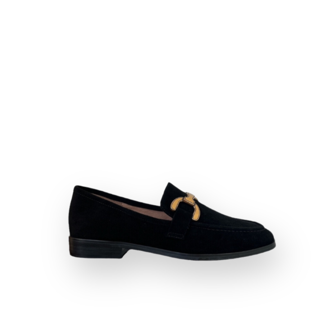 BIBI LOU - VELA LOAFER IN BLACK SUEDE