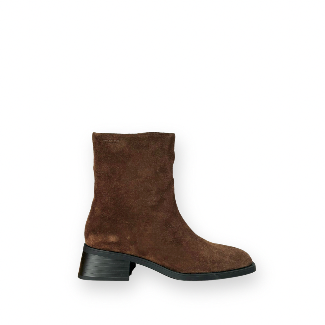 VAGABOND SHOEMAKERS- BLANCA BOOTIE IN MOCCA BROWN SUEDE