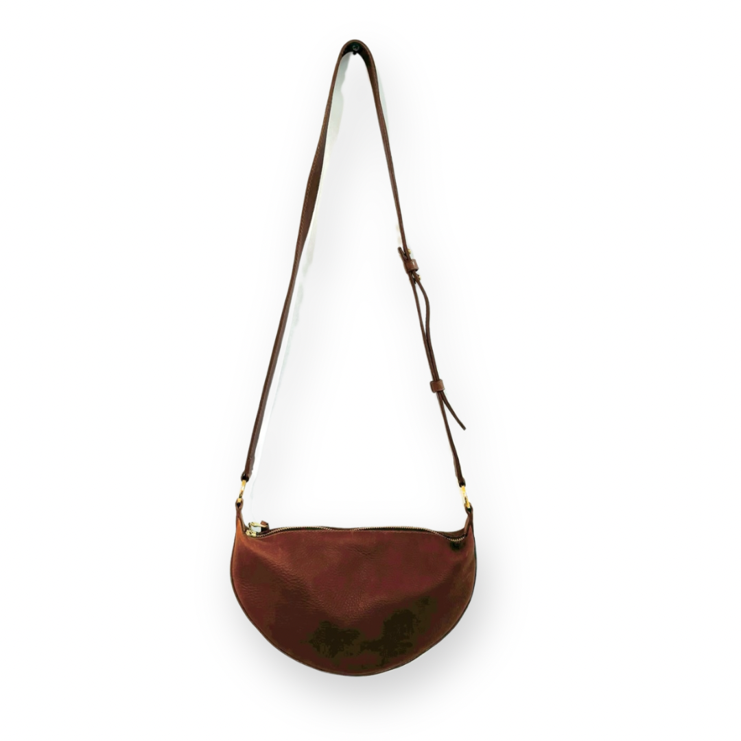 BRAVE LEATHER - RYANN BAG IN BRONZE LEATHER/GOLD HARDWARE