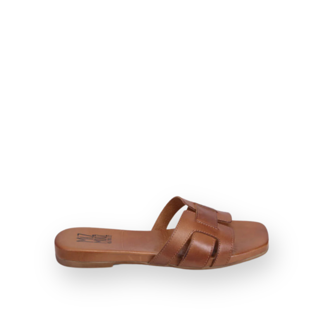 MIZ MOOZ - PALMYRA SLIDE SANDAL IN BRANDY LEATHER