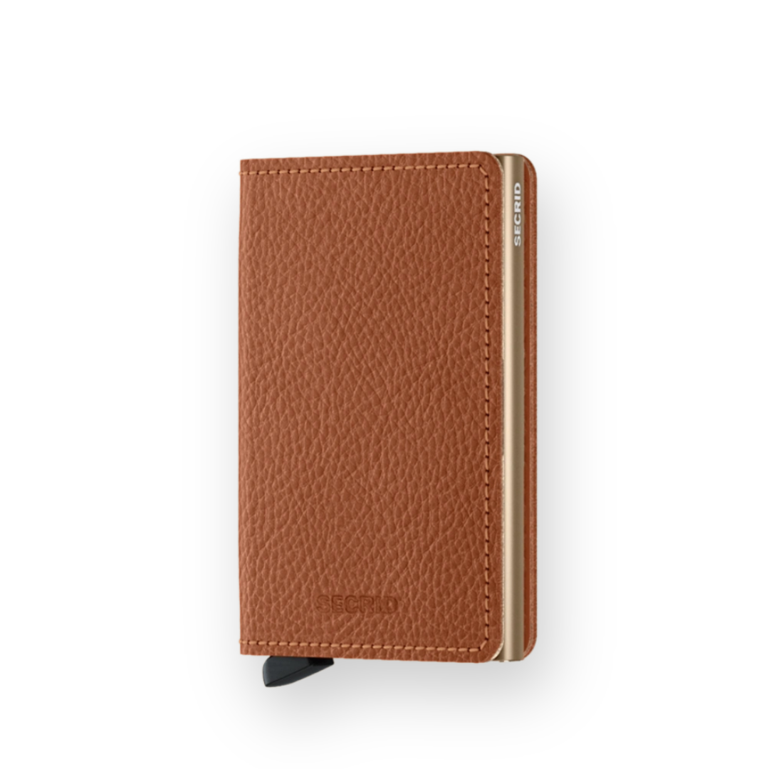 SECRID - SLIMWALLET IN VEG CARAMELLO/SAND LEATHER