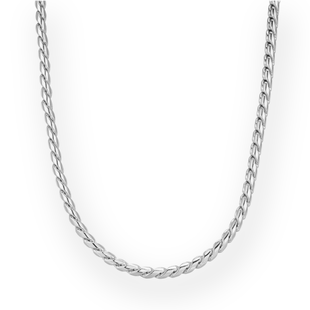 LUV AJ - THE DAISY ROPE CHAIN NECKLACE IN SILVER