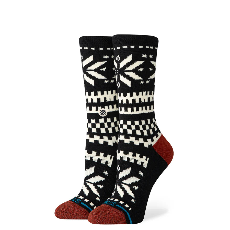 STANCE - FLAKE CREW SOCK IN BLACK