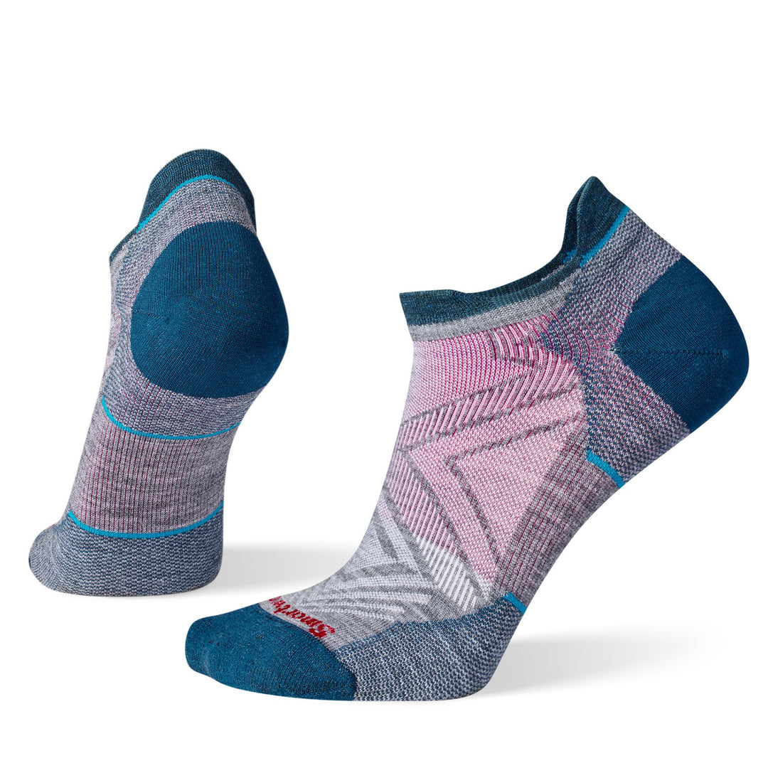 SMARTWOOL - W RUN ZERO CUSHION LOW ANKLE SOCK IN MEDIUM GRAY